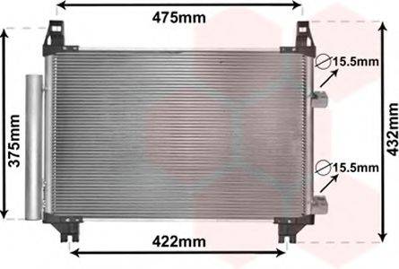 VAN WEZEL 53005404 Конденсатор, кондиціонер