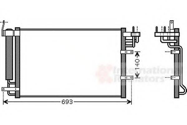 VAN WEZEL 83005093 Конденсатор, кондиціонер