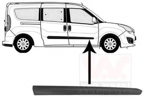 VAN WEZEL 3706424 Облицювання / захисна накладка, двері