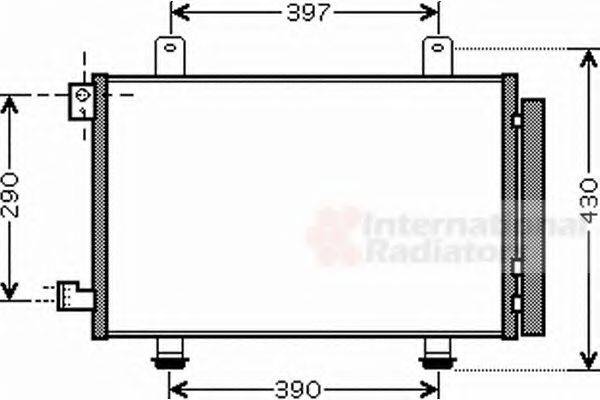 VAN WEZEL 52005090 Конденсатор, кондиціонер