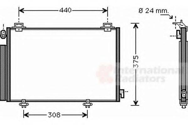 VAN WEZEL 53005382 Конденсатор, кондиціонер