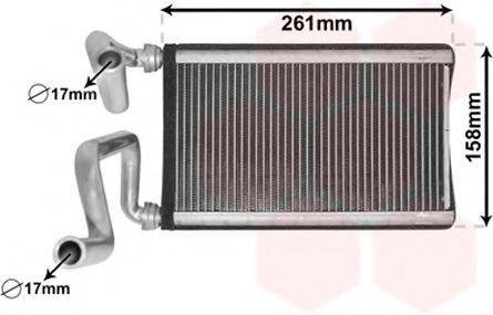 VAN WEZEL 25006294 Теплообмінник, опалення салону