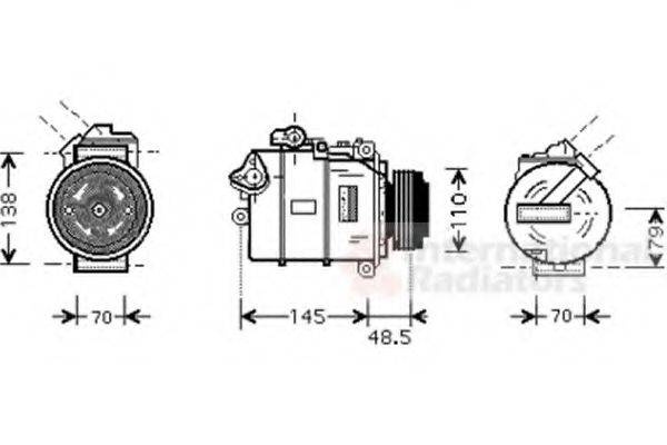 VAN WEZEL 0600K309 Компресор, кондиціонер