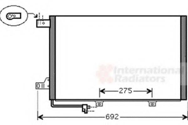 VAN WEZEL 30005386 Конденсатор, кондиціонер