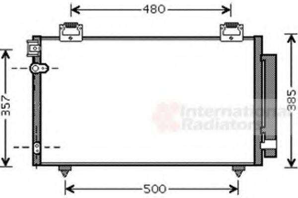 VAN WEZEL 53005392 Конденсатор, кондиціонер