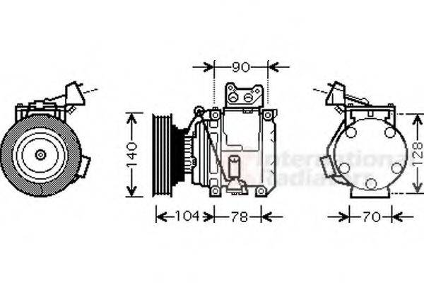 VAN WEZEL 5300K438 Компресор, кондиціонер