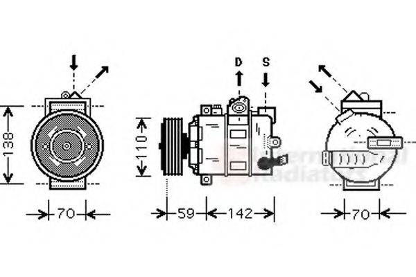 VAN WEZEL 5800K266 Компресор, кондиціонер