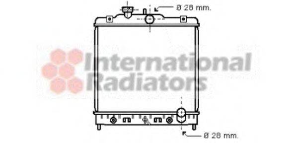 VAN WEZEL 25002068 Радіатор, охолодження двигуна