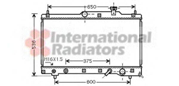 VAN WEZEL 53002336 Радіатор, охолодження двигуна