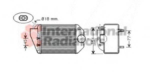 VAN WEZEL 58004221 Інтеркулер