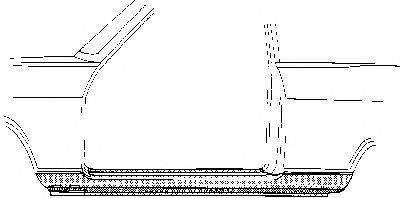 VAN WEZEL 372103 Накладка порога