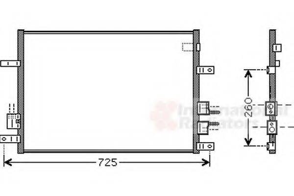 VAN WEZEL 01005097 Конденсатор, кондиціонер