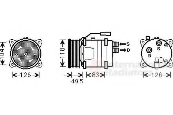 VAN WEZEL 5800K303 Компресор, кондиціонер