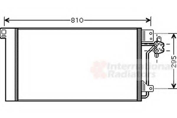 VAN WEZEL 58005236 Конденсатор, кондиціонер