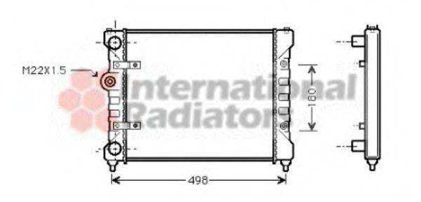 VAN WEZEL 49002022 Радіатор, охолодження двигуна