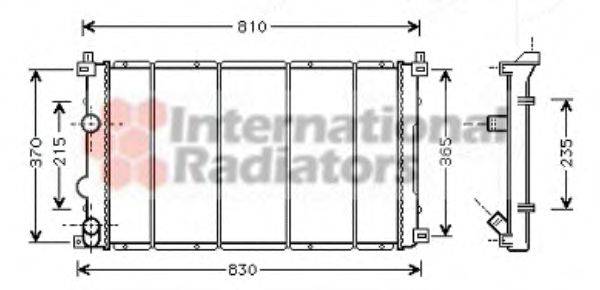 VAN WEZEL 43002361 Радіатор, охолодження двигуна