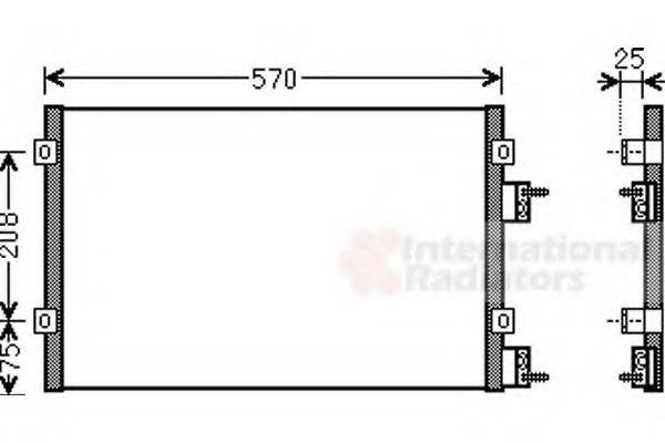 VAN WEZEL 07005110 Конденсатор, кондиціонер