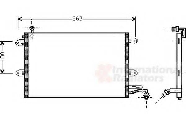 VAN WEZEL 58005143 Конденсатор, кондиціонер