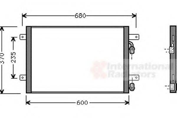 VAN WEZEL 58005153 Конденсатор, кондиціонер