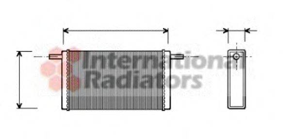 VAN WEZEL 58006068 Теплообмінник, опалення салону