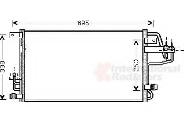 VAN WEZEL 82005156 Конденсатор, кондиціонер