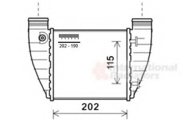 VAN WEZEL 03004345 Інтеркулер