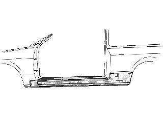 VAN WEZEL 5888101 Накладка порога