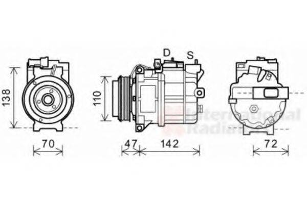 VAN WEZEL 0200K208 Компресор, кондиціонер