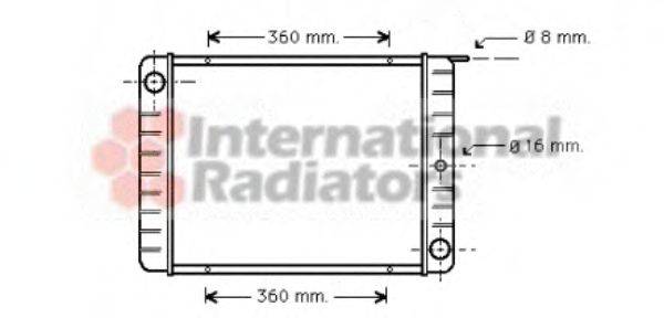 VAN WEZEL 59002002 Радіатор, охолодження двигуна