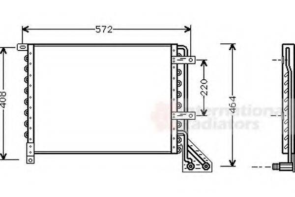 VAN WEZEL 73005063 Конденсатор, кондиціонер