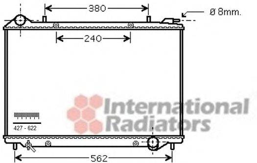 VAN WEZEL 37002441 Радіатор, охолодження двигуна