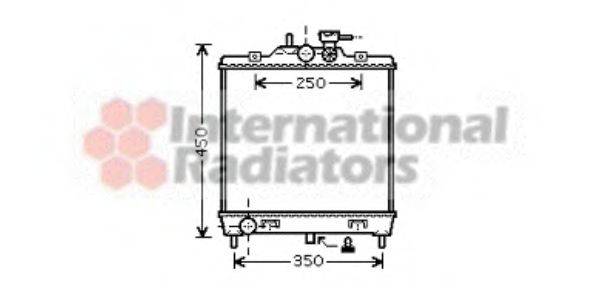 VAN WEZEL 83002063 Радіатор, охолодження двигуна