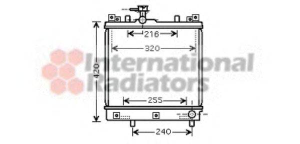 VAN WEZEL 52002082 Радіатор, охолодження двигуна