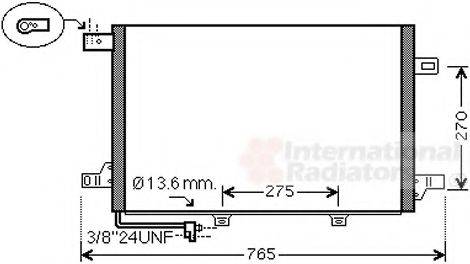 VAN WEZEL 30005579 Конденсатор, кондиціонер