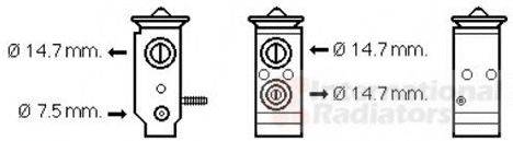 VAN WEZEL 82001292 Розширювальний клапан, кондиціонер