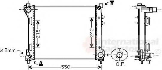 VAN WEZEL 73002098 Радіатор, охолодження двигуна