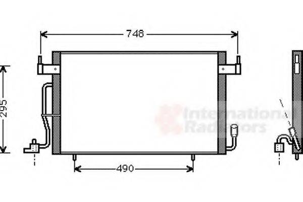 VAN WEZEL 09005166 Конденсатор, кондиціонер