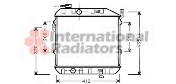 VAN WEZEL 11002032 Радіатор, охолодження двигуна