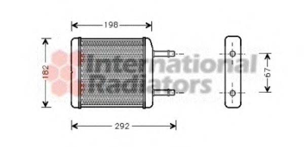 VAN WEZEL 81006024 Теплообмінник, опалення салону