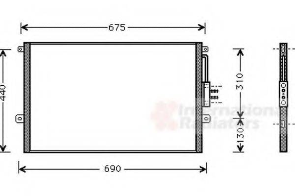 VAN WEZEL 21005018 Конденсатор, кондиціонер