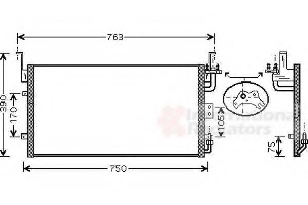 VAN WEZEL 82005083 Конденсатор, кондиціонер