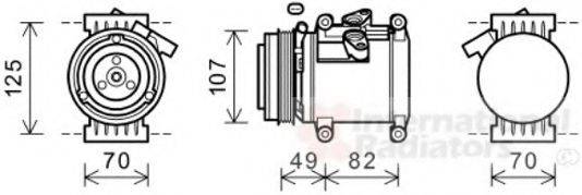 VAN WEZEL 0800K039 Компресор, кондиціонер