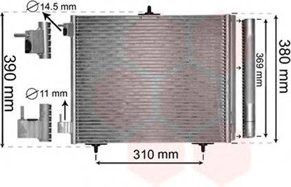 VAN WEZEL 40005295 Конденсатор, кондиціонер