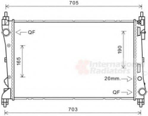 VAN WEZEL 17002449 Радіатор, охолодження двигуна