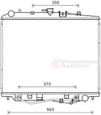 VAN WEZEL 36002030 Радіатор, охолодження двигуна