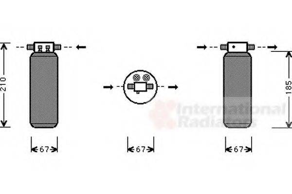 VAN WEZEL 0200D145 Осушувач, кондиціонер