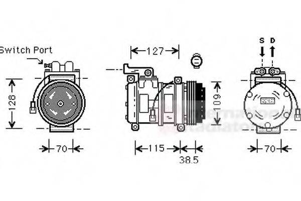 VAN WEZEL 0200K027 Компресор, кондиціонер