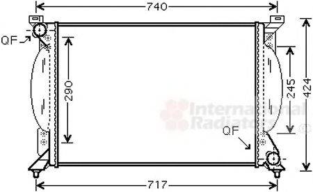 VAN WEZEL 03002203 Радіатор, охолодження двигуна