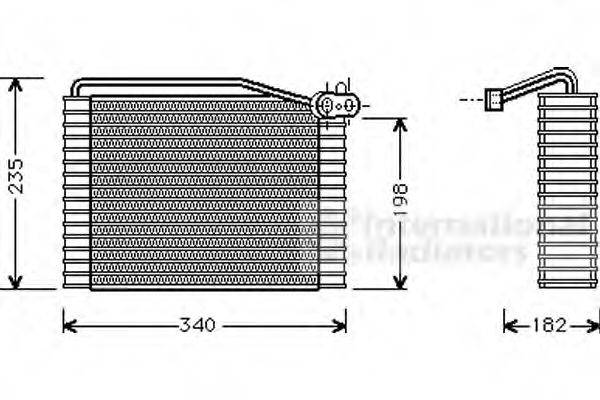 VAN WEZEL 0300V149 Випарник, кондиціонер