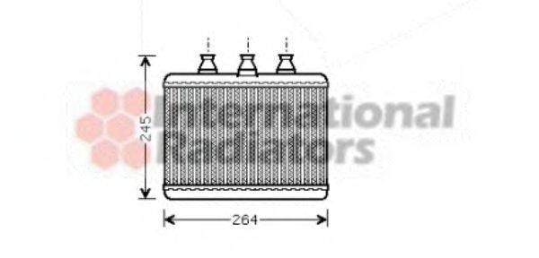 VAN WEZEL 06006271 Теплообмінник, опалення салону